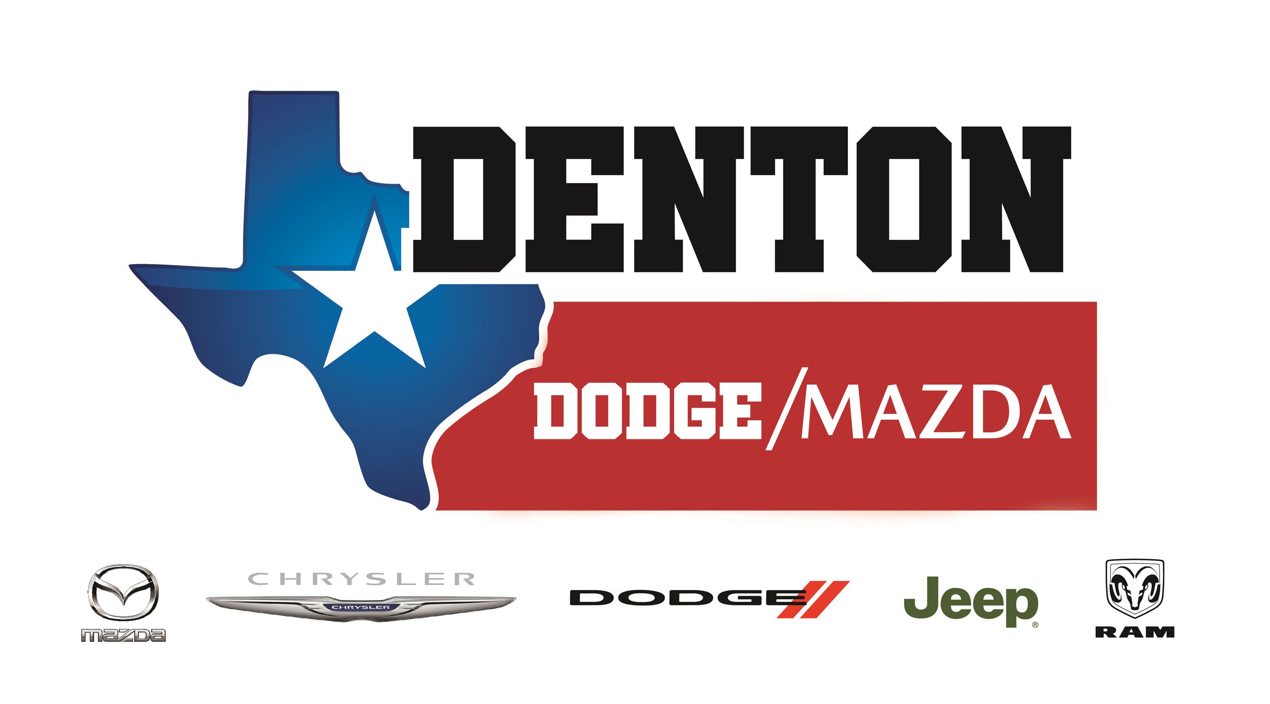 Denton Dodge Mazda Combined Logo